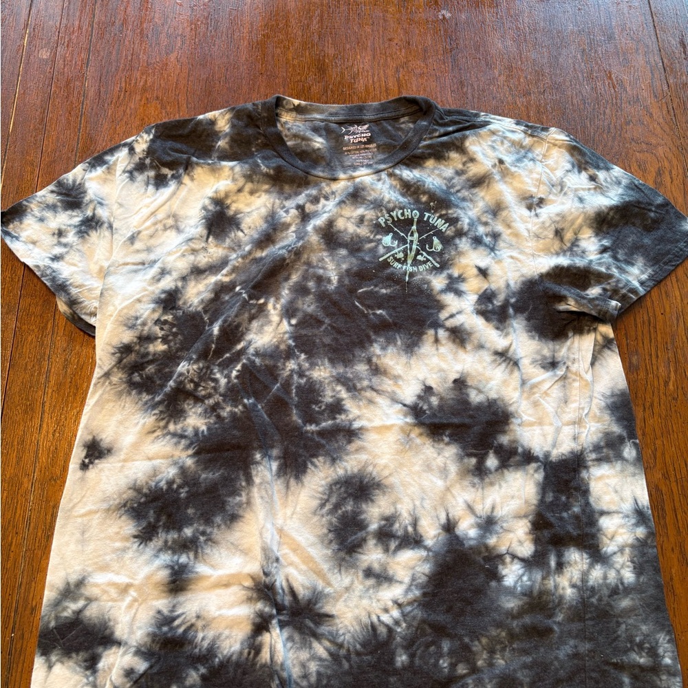 Black and Cream Tie-Dye Women's Tee